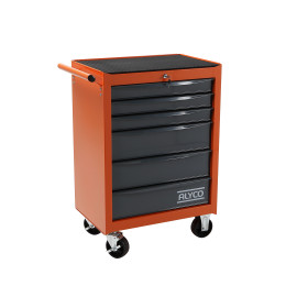 CHARIOT GRAND ALYCO ORANGE 6 TIROIRS 680x460x1020MM